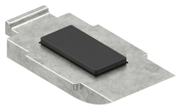1 Sicherungsboden zu Glasklemme 63x45x30 mm AbZ Edelstahleffekt-10-2414.2