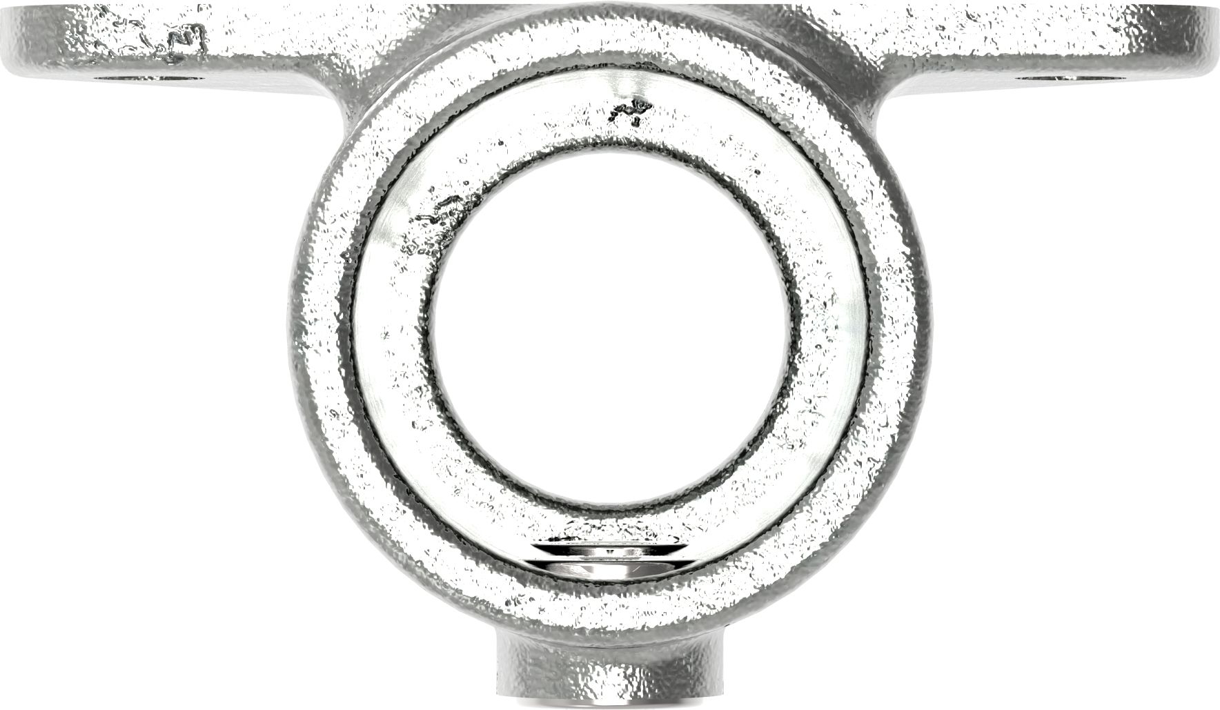 Rohrverbinder - Wandhalter Dreieckflansch - 146D48 - 48-3 mm - 1 1-2- - Feuerverzinkt u. Elektrogalvanisiert-146D48