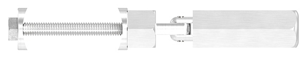 Gewindeterminal mit Gelenk - Fuer Seil Ø 5 mm - zur Selbstmontage fuer Pfosten Ø 42-4 mm - V2A-11-2901.4