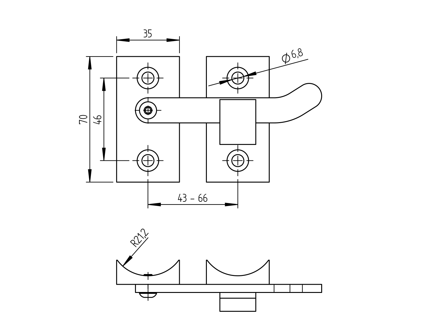 Rohrvorreiber V4A fuer Rohr Ø 42-4 mm- 70 mm geschliffen-89-11D167470042-A.4