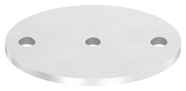 Ankerplatte Masse- 120 x 88 x 6 mm mit Zentrierbohrung- Ø 10 mm V2A-11-2261.4