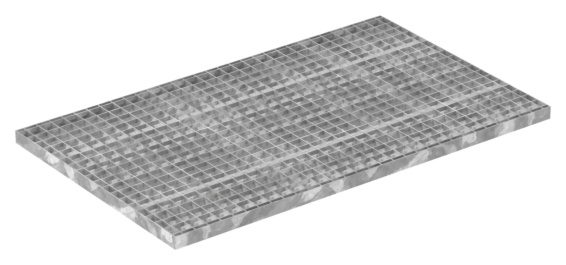 Industrie-Gitterrost - Masse- 600x1000x30 mm; MW 30-30 mm; 30-2 mm - S235JR -St37-2- im Vollbad feuerverzinkt-21-6010030302.7