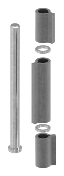 Anschweissband - 3-teilig - Tragkraft- 200kg - Stahl S235JR- roh-30-3952.8