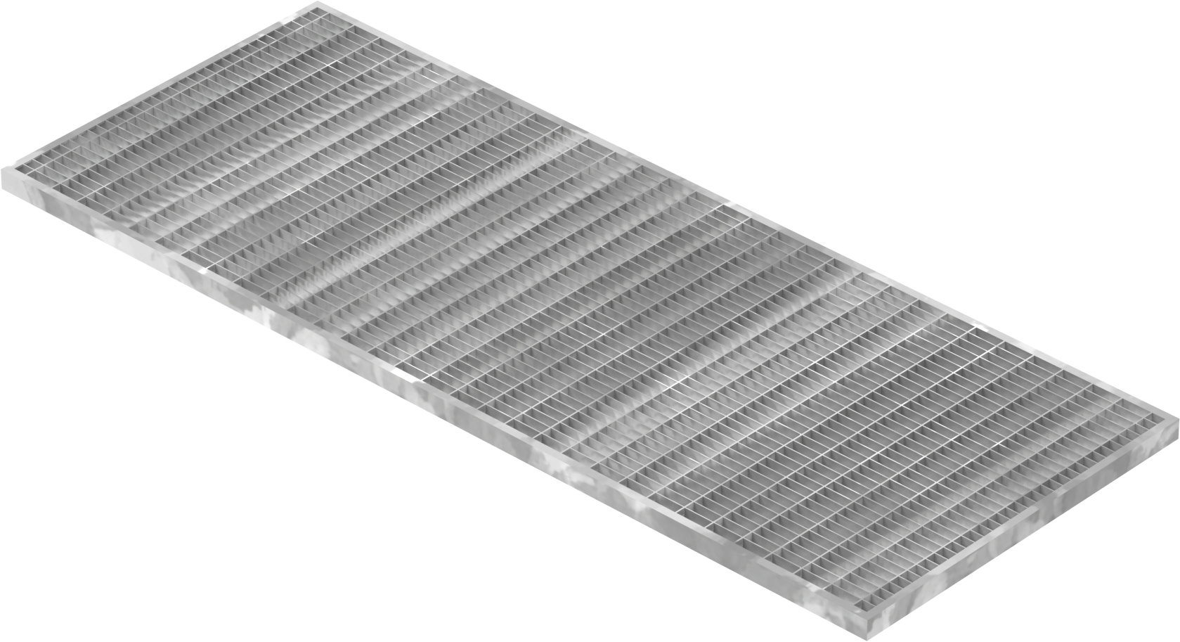 Lichtschachtrost Baunormrost - Masse-  390x990x20 mm 30-10 mm - aus S235JR -St37-2- im Vollbad feuerverzinkt-23-39993120.7