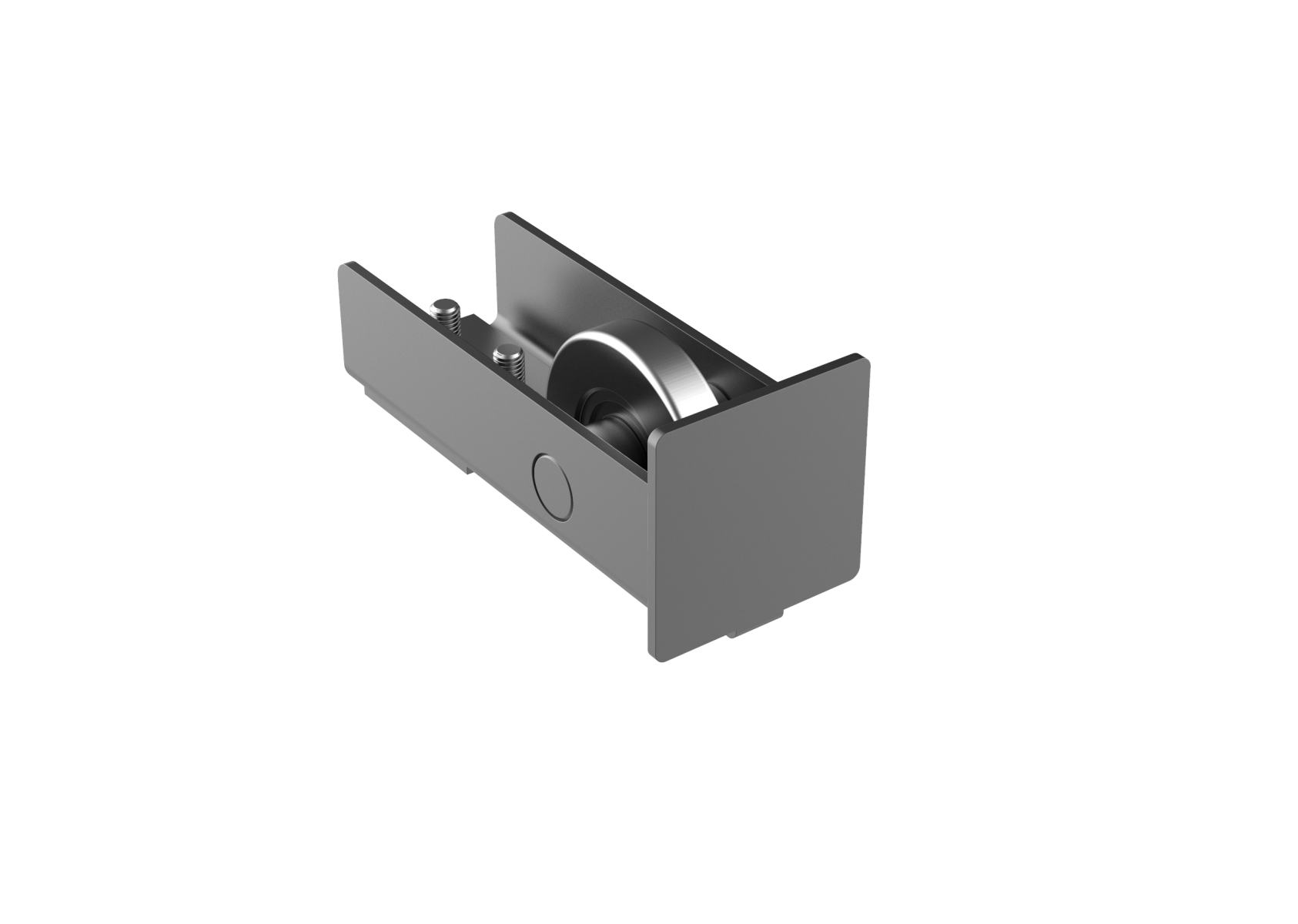 Fhrungsrolle Stahl fr Profil 60 x 60 mm verzinkt pulverbeschichtet RAL 7016-89-11H14N60X60R7016-A.4