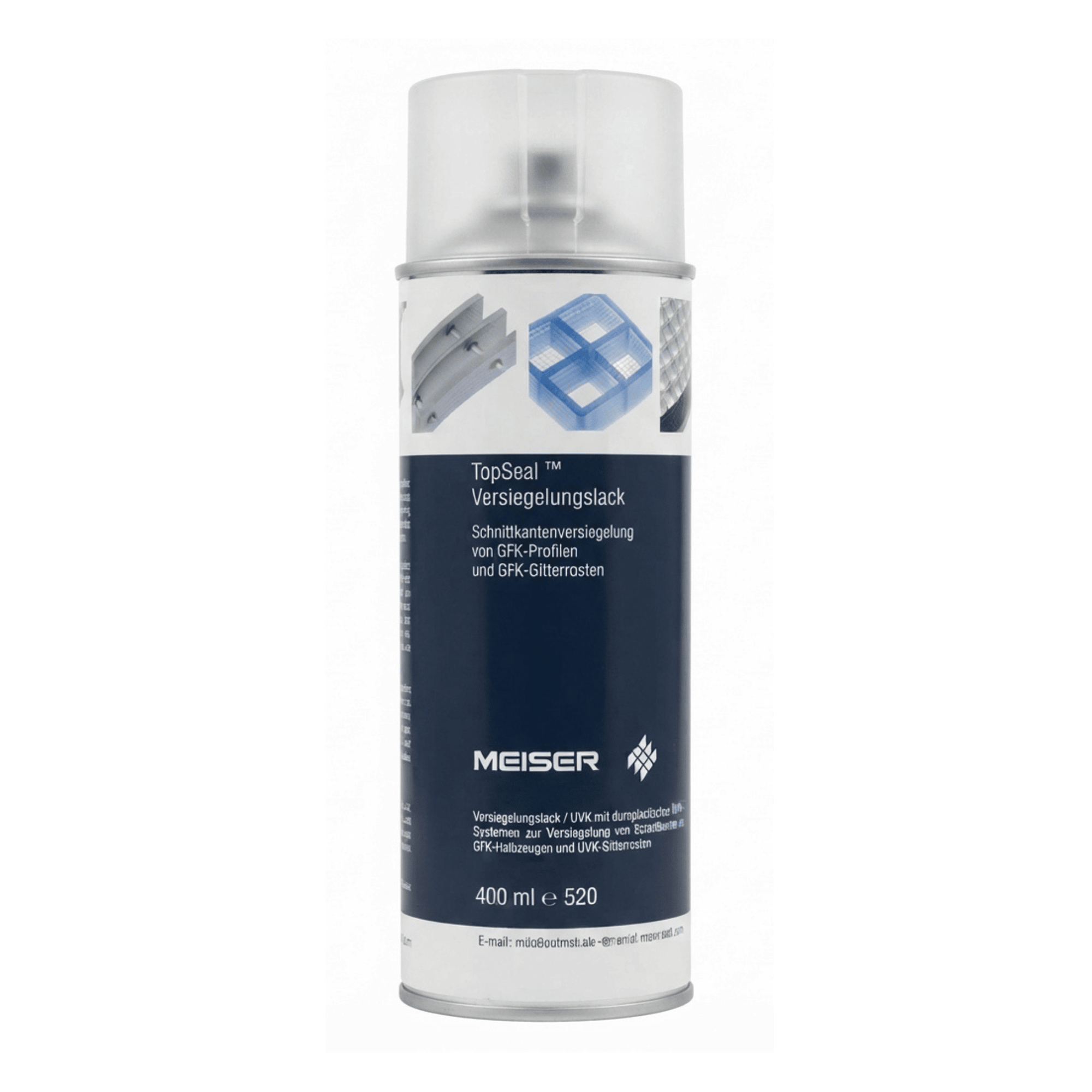 MEISER TopSeal Versiegelungslack 400 ml - RAL 6010 - fuer GFK-Schnittkanten-GFK-L6010
