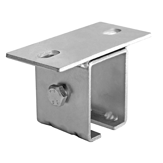 Oberhalter fr Stahlprofil 57 x 67 mm Stahl verzinkt mit Langloch-89-11H47V57X67-A.4