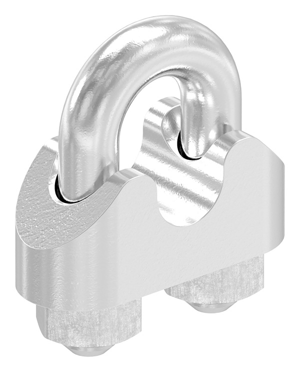 Drahtseilklemme - fuer Seil Ø- 6 mm - Gewinde- M5 - V4A-11-2912.1