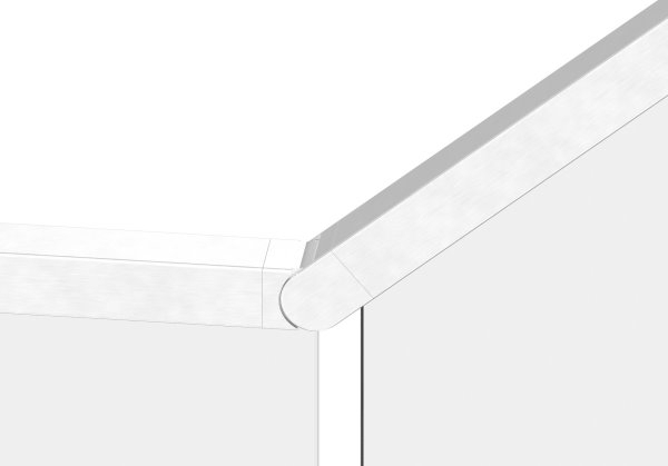Flexibler Verbinder Edelstahl V4A fuer Quadratnutrohr 40x40 mm 25-55°-88-1160340.V4A