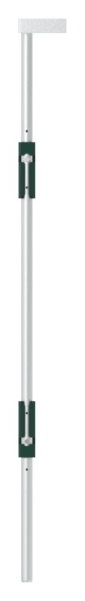 Bodenriegel XL mit zwei Befestigungen- Laenge 1000mm- zum Anschrauben- RAL 6005 moos gruen-88-1156712-ALU.6005