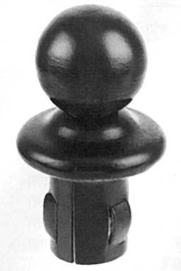 Kugelrohrknopf