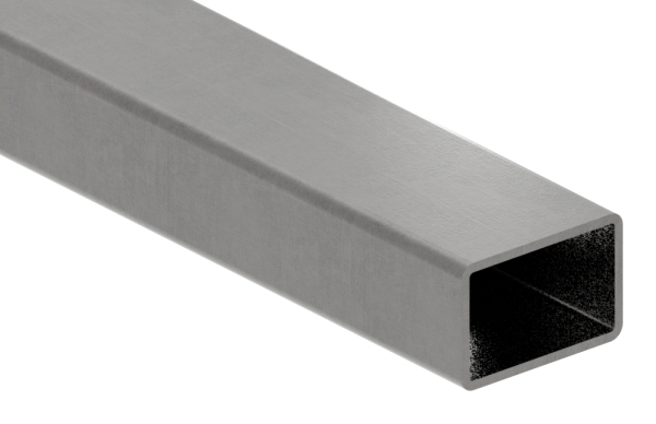 Rechteckrohr - Masse- 60x40x3 mm - Laenge- 6000 mm - Stahl S235JR- roh-30-2139.8