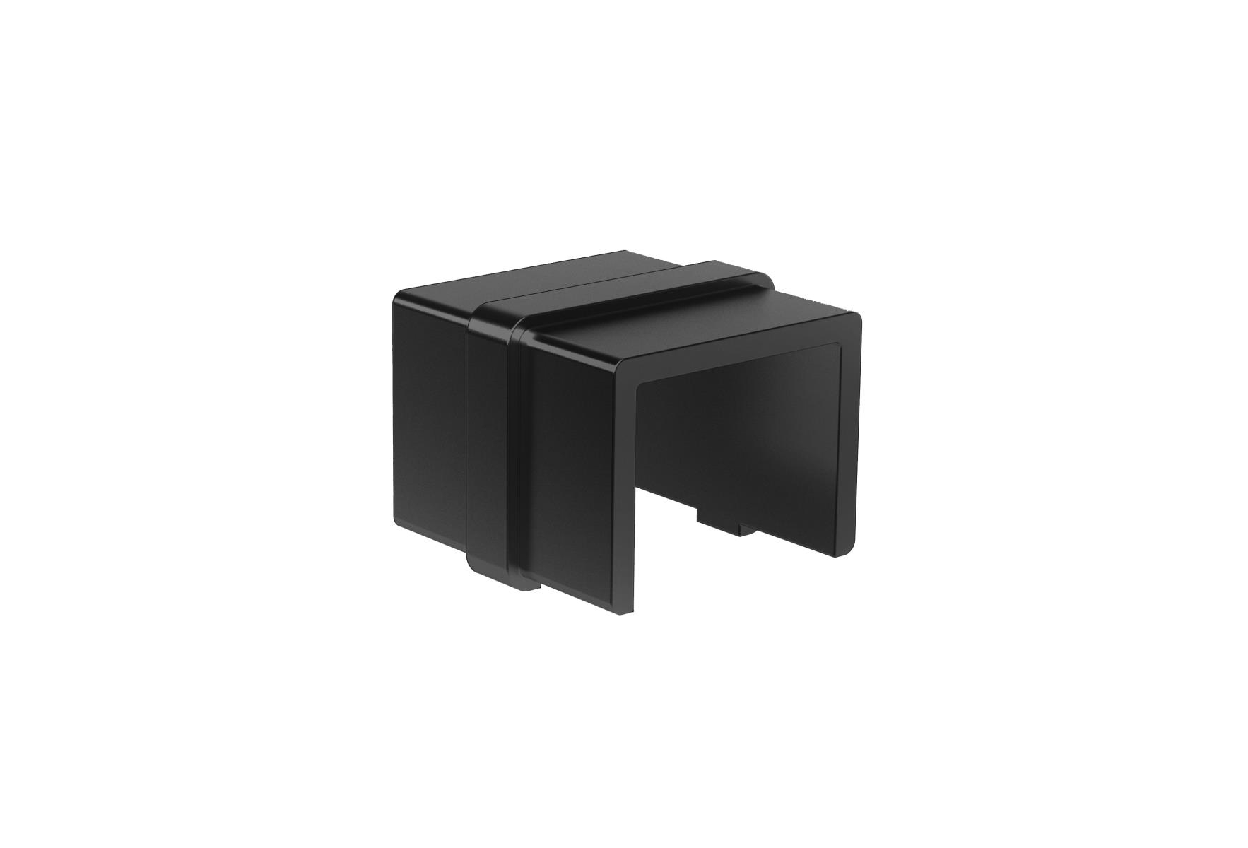 Handlaufhalterung Glas Aluminium Satin-ELOX Schwarz fuer LED-Handlauf-89-11AL6790540SEB-A.4