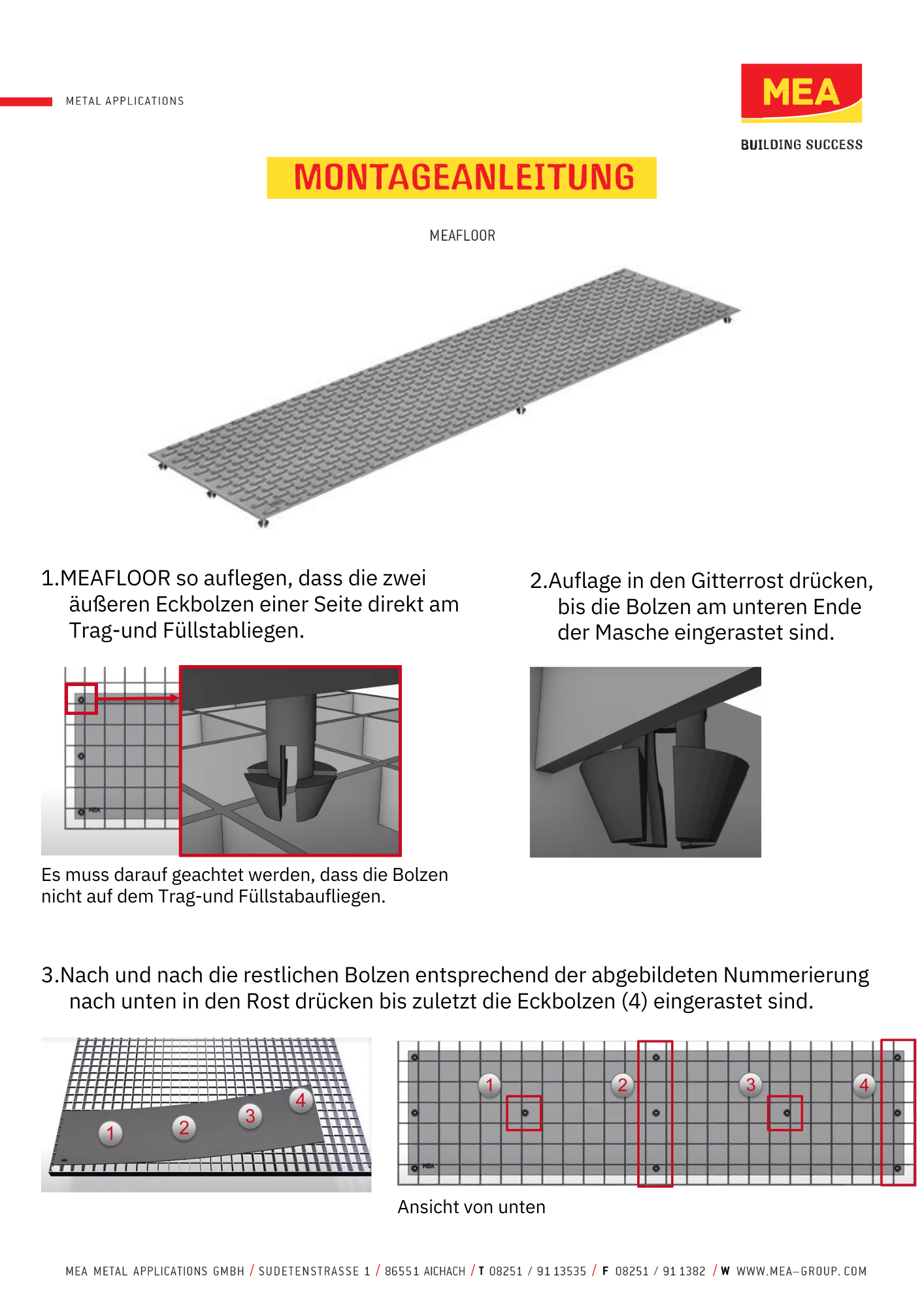 Gitterrostauflage Kunststoff 800x200 mm Schiefergrau 10 Stueck - MEA Floor-26-MATTEGENOPPT.0
