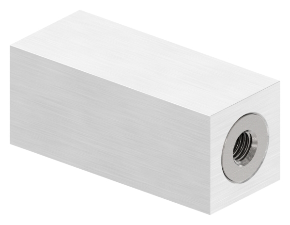 Rohrabstandshalter Edelstahl V2A 25 x 25 mm M8- lichter Abstand 60 mm-88-1151185.240