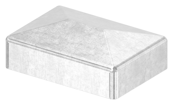Pfeilerbedecker - fuer Rechteckrohr - Masse- 30x20 mm - Stahl S235JR- roh-30-2430.8