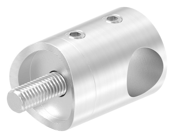 Querstabhalter V2A fuer Rohr Ø 42-4 mm- Bohrung Ø 12-2 mm- inkl- Schrauben-11-1021.4