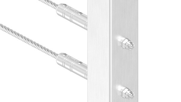 Gewindeterminal zur Selbstmontage - Fuer Seil- Ø 4 mm - mit Aussengewinde - V2A-11-2805.4