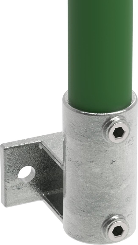 Rohrverbinder Wandhalter Platte horizontal Ø 33-7 – 48-3 mm - Temperguss verzinkt - 145-145