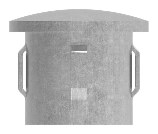 Stahlstopfen - leicht gewoelbt - fuer Ø 33-7x2-5-2-9 mm - Stah S235JR- roh-30-2901.8