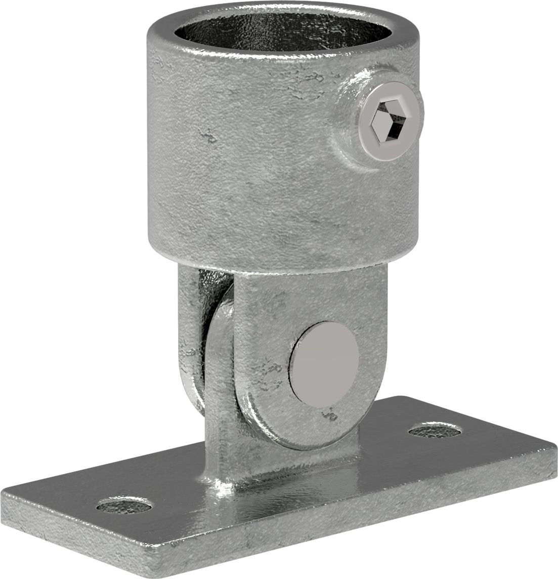 Rohrverbinder - Gelenkfuss - 169C42 - 42-4 mm - 1 1-4- - Feuerverzinkt u. Elektrogalvanisiert-169C42