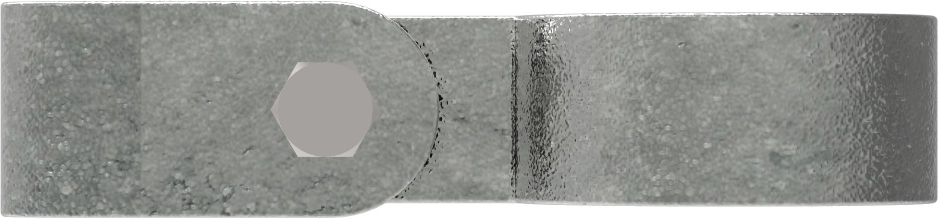 Rohrverbinder Gitterhalter einfach Ø 42-4 mm -1 1-4- - Temperguss verzinkt - 170C42-170C42