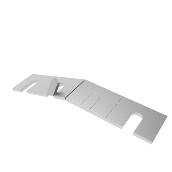 Ablaufprofil Edelstahl AISI 304- Dicke 5 mm- Breite 51 mm- Rohzustand fuer AL-0004-ECO-89-11A0004ECODRAIN-A.4