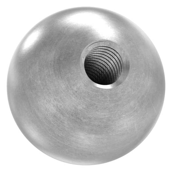 Kugel Ø 20 mm - massiv glatt - mit Gewinde M6 - Stahl S235JR- roh-30-2730.8