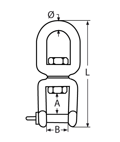 Wirbelschaekel Auge-Gabel Laenge- 60 mm - 229 mm V4A - Verkauf in VPEs-66-64-411.8255