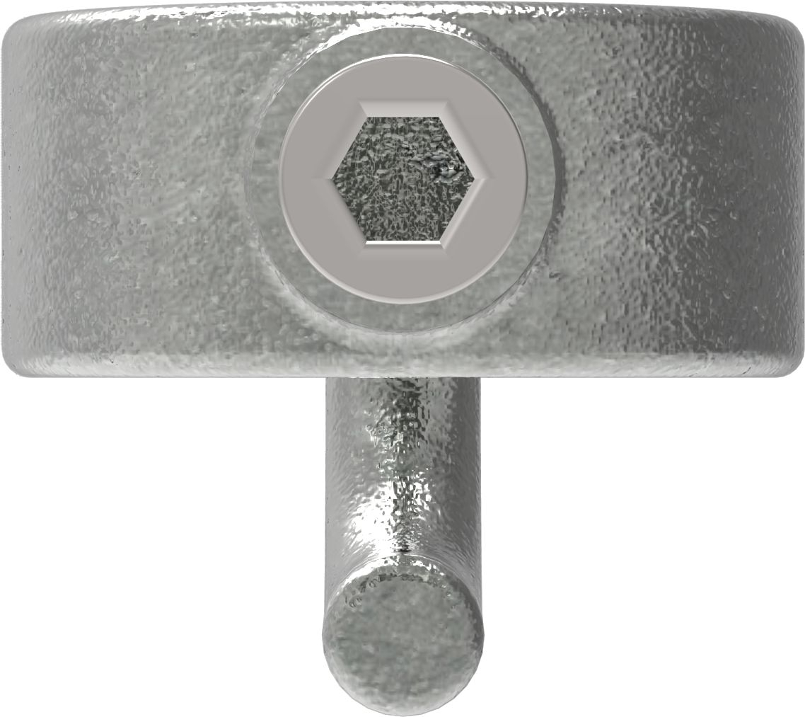 Rohrverbinder Stellring mit Haken Ø 26-9 mm -3-4- - Temperguss verzinkt - 182A27-182A27