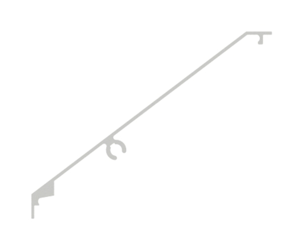 Vordachabdeckung Aluminium pulverbeschichtet L = 1805 mm RAL 7016-88-11VDE-AB-1800.7016