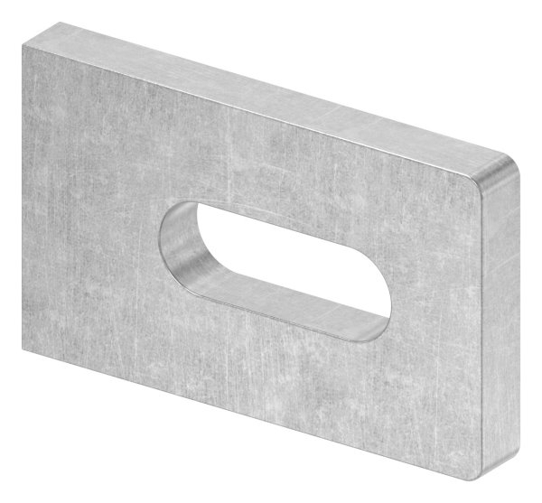 Anschweisslasche Stahl S235JR 50 x 30 x 6 mm mit Langloch 25x9 mm-88-1154122.ST