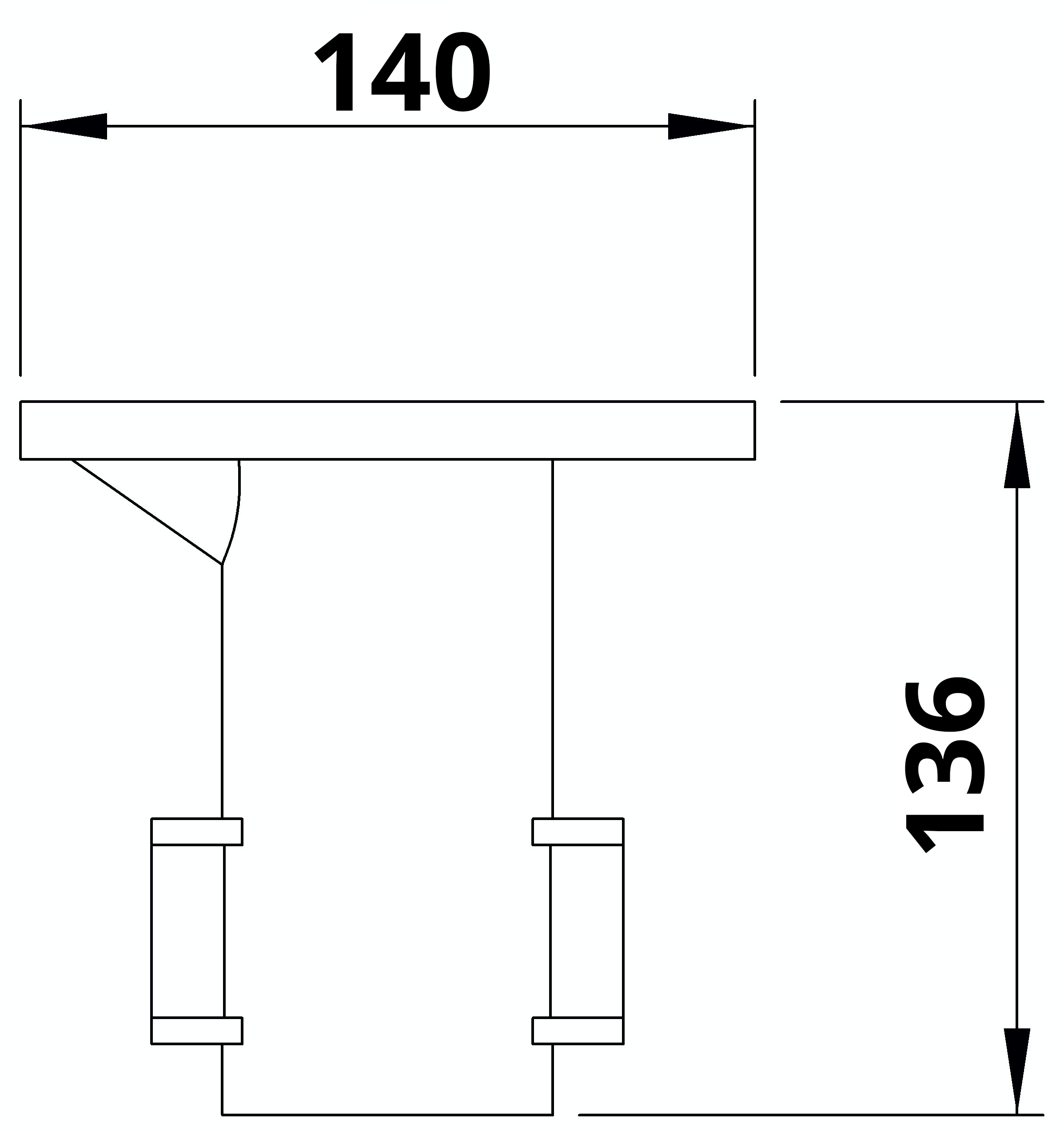 Rohrverbinder - Bodenhuelse - 134D48 - 48-3 mm - 1 1-2- - Feuerverzinkt u. Elektrogalvanisiert-134D48