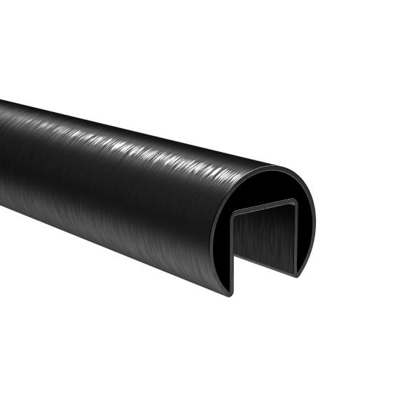 Klemmprofil Aluminium L = 2900 mm schwarz satin-eloxiert fuer Glas-89-11AL6925042SEB-A.4