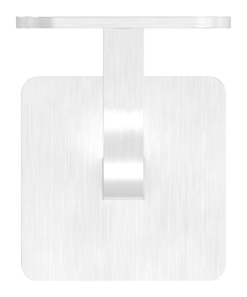 Handlaufhalter mit Cliprosette und Halteplatte fuer Vierkantrohr V2A-11-2082.4