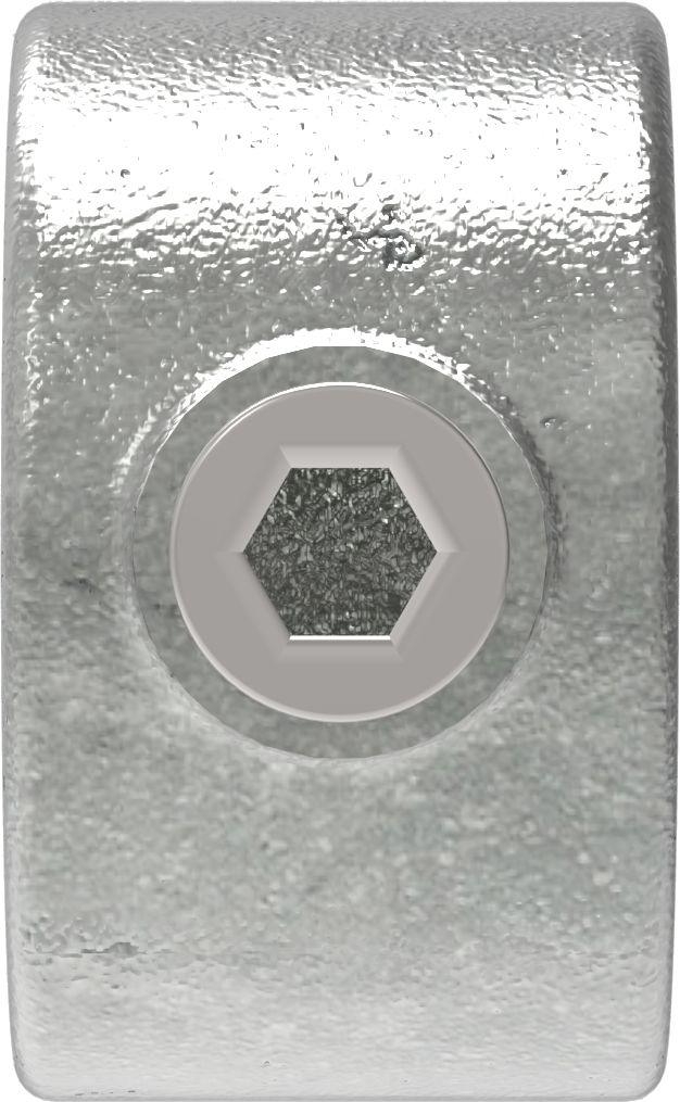 Rohrverbinder - Befestigungsring mit Flansch 1 Bohrung - 199C42 - 42-4 mm - 1 1-4- - Feuerverzinkt u. Elektrogalvanisiert-199C42