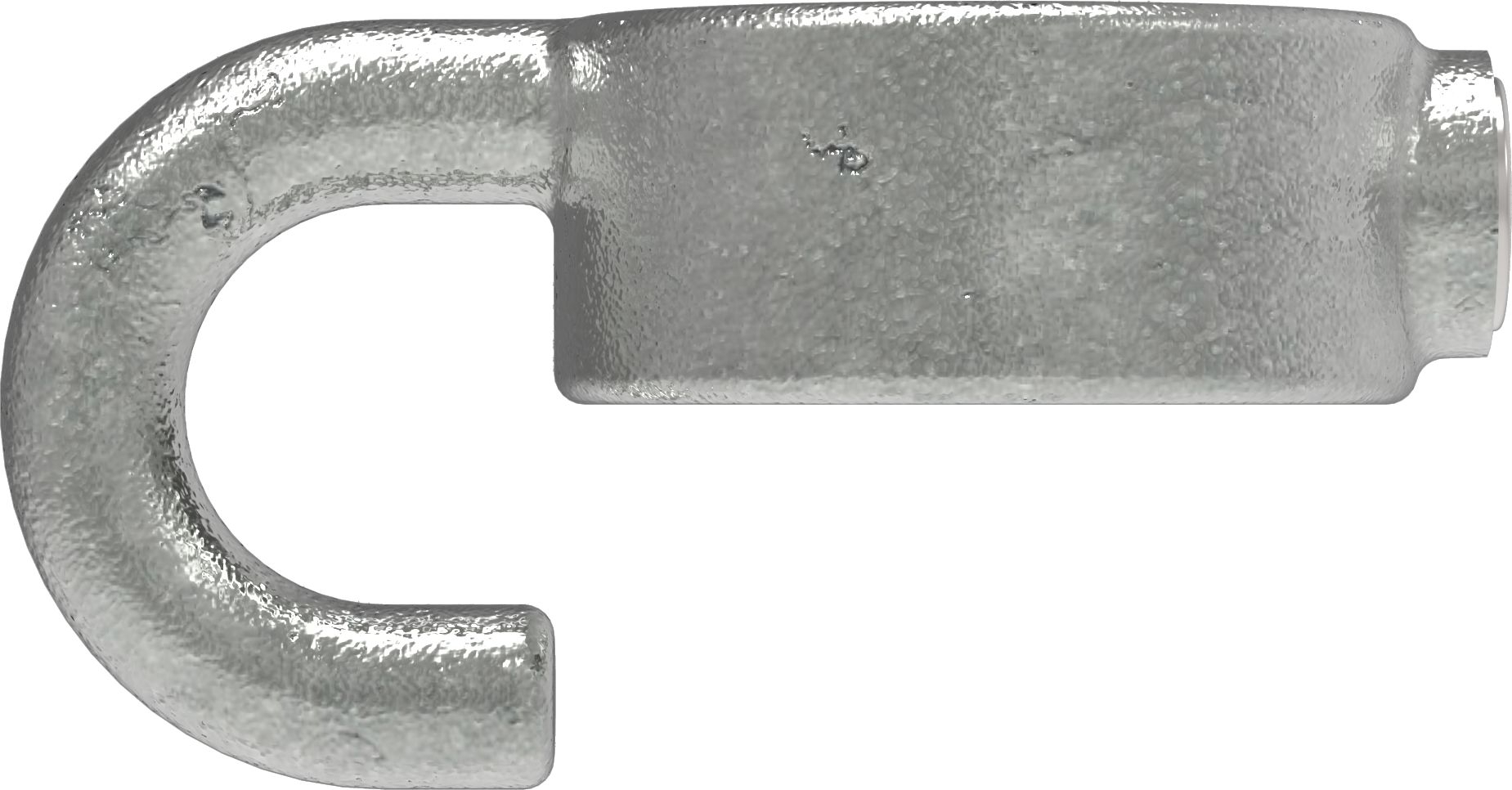 Rohrverbinder Stellring mit Haken Ø 42-4 mm -1 1-4- - Temperguss verzinkt - 182C42-182C42