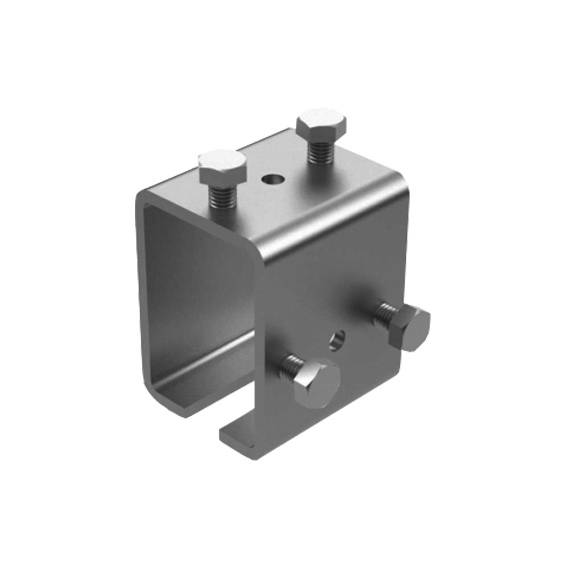Profilverbinder Stahl verzinkt fr Profil 33 x 34 mm mit M8 Schrauben-89-11H2333X34-A.4