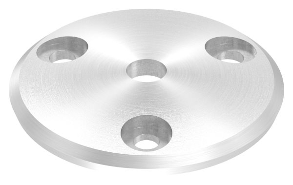 Ankerplatte Ø 68 x 5 mm gewoelbt mit Zentrierbohrung- Ø 10 mm V2A-11-2203.4