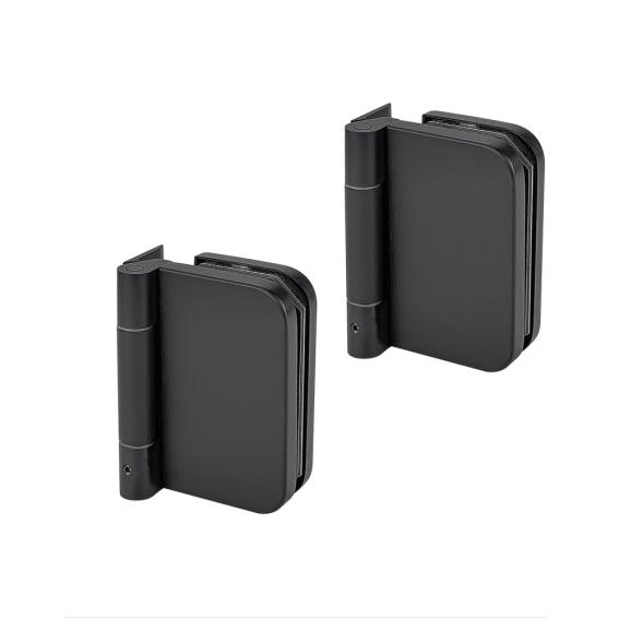 Glastuerscharnier Aluminium schwarz fuer 8-10mm Glas- 50kg Traglast-89-11GSBLACKD815S-A.4