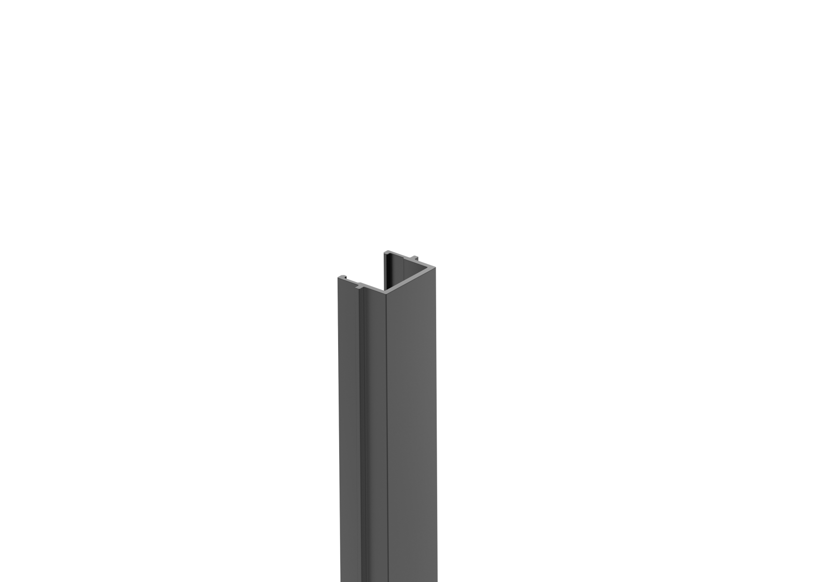 Abdeckleiste Aluminium 20 x 16 mm 6 m Anthrazit RAL 7016-89.FGPC20X166000R7016