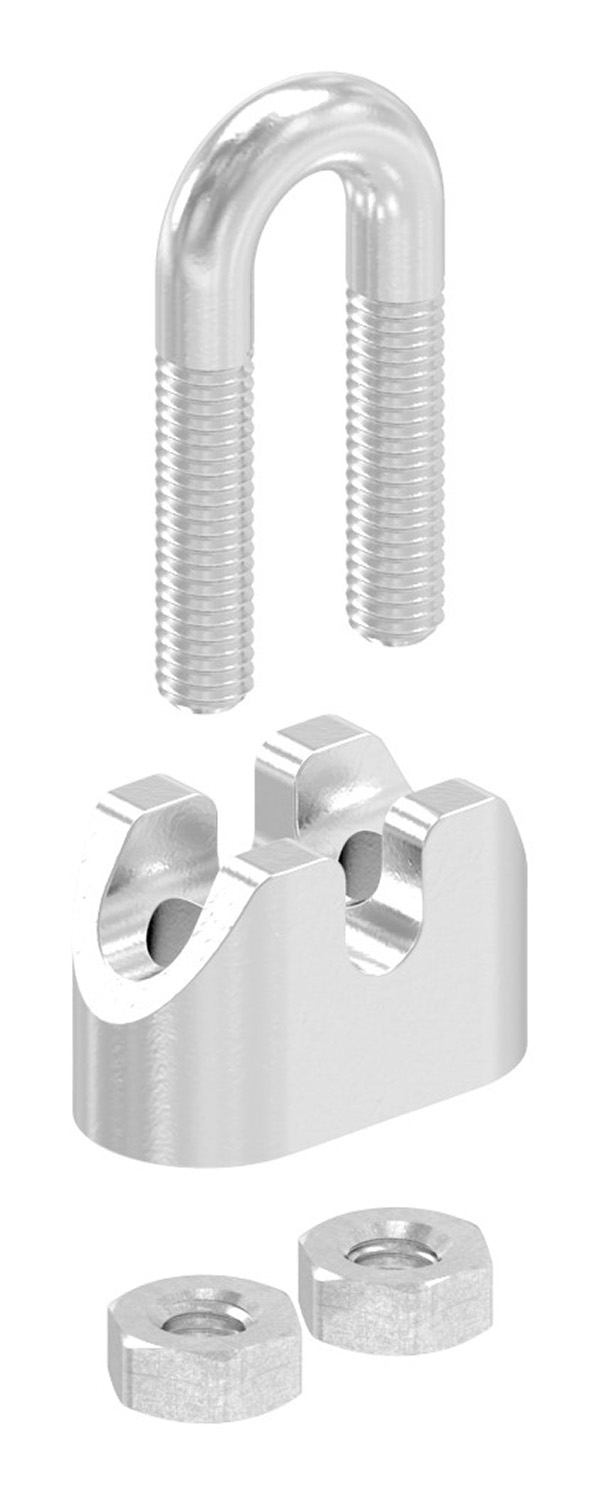 Drahtseilklemme - fuer Seil Ø- 2 mm - Gewinde- M3 - V4A-11-2928.2