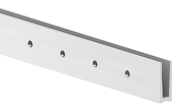 Alu-Profil - MASSIV - Laenge- 6000 mm - seitliche Montage - Aluminium-12-2209.6